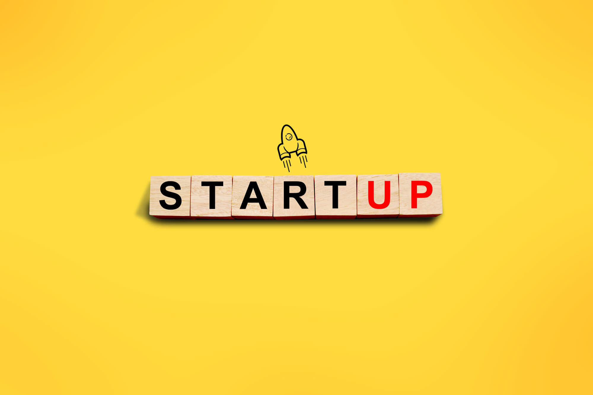 wooden blocks forming the tard startup 