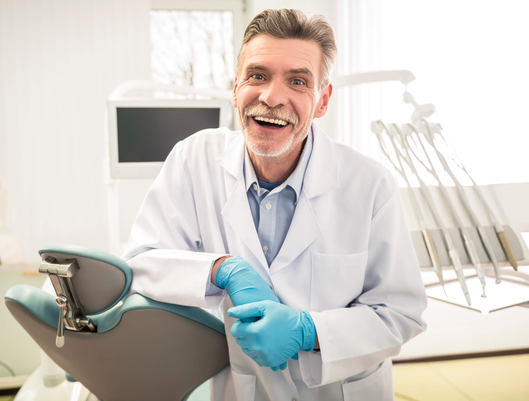 happy dentist