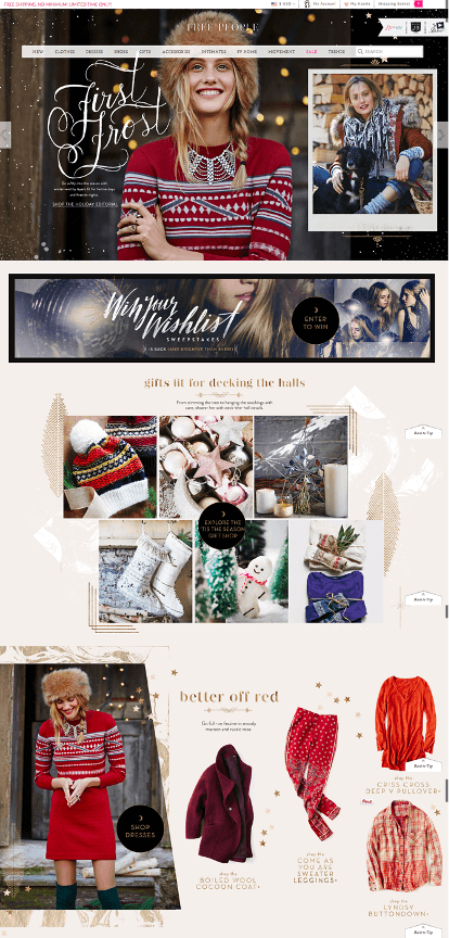 holiday themed website design that is optimized for SEO for garage door companies.