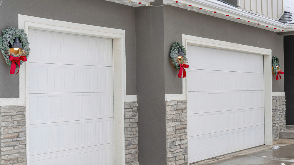 Garage door company holiday edition products and services.