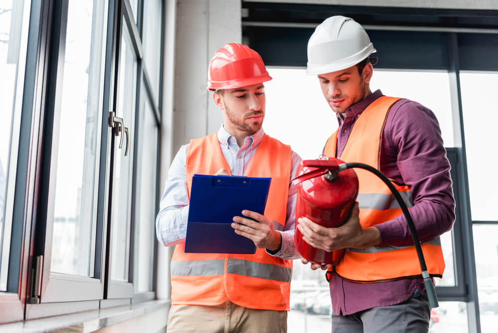 Marketer helping a fire protection business identify their target audience and optimize business for SEO for fire protection companies. 