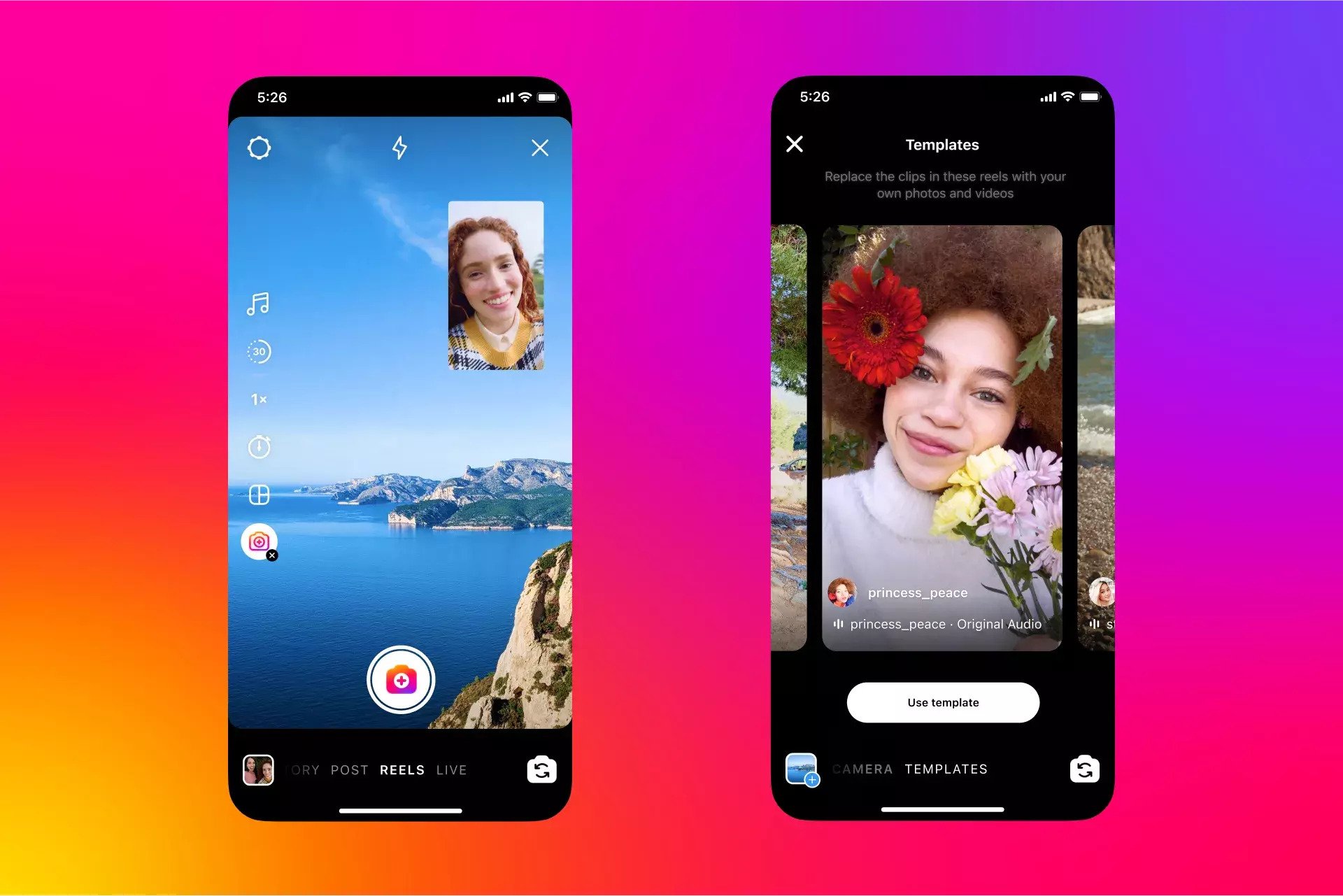Instagram dual camera feature
