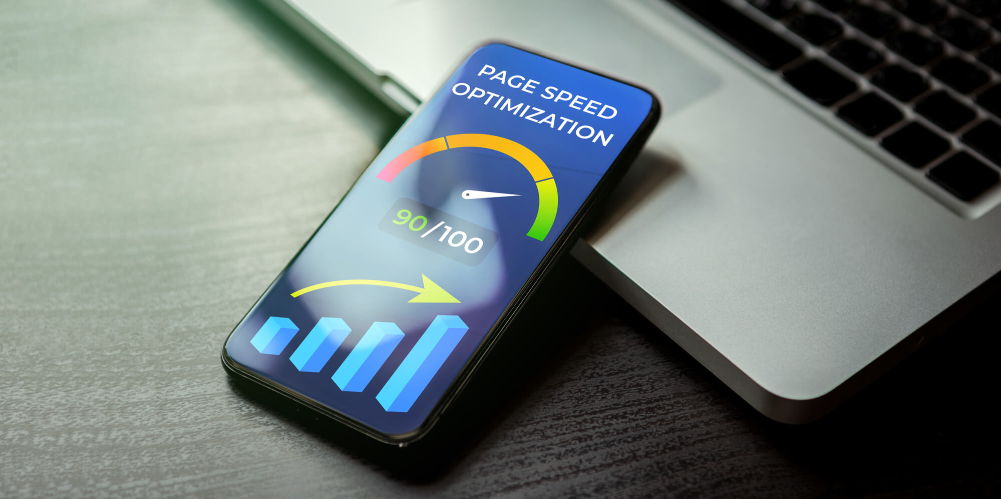 phone showing page speed optimization measure