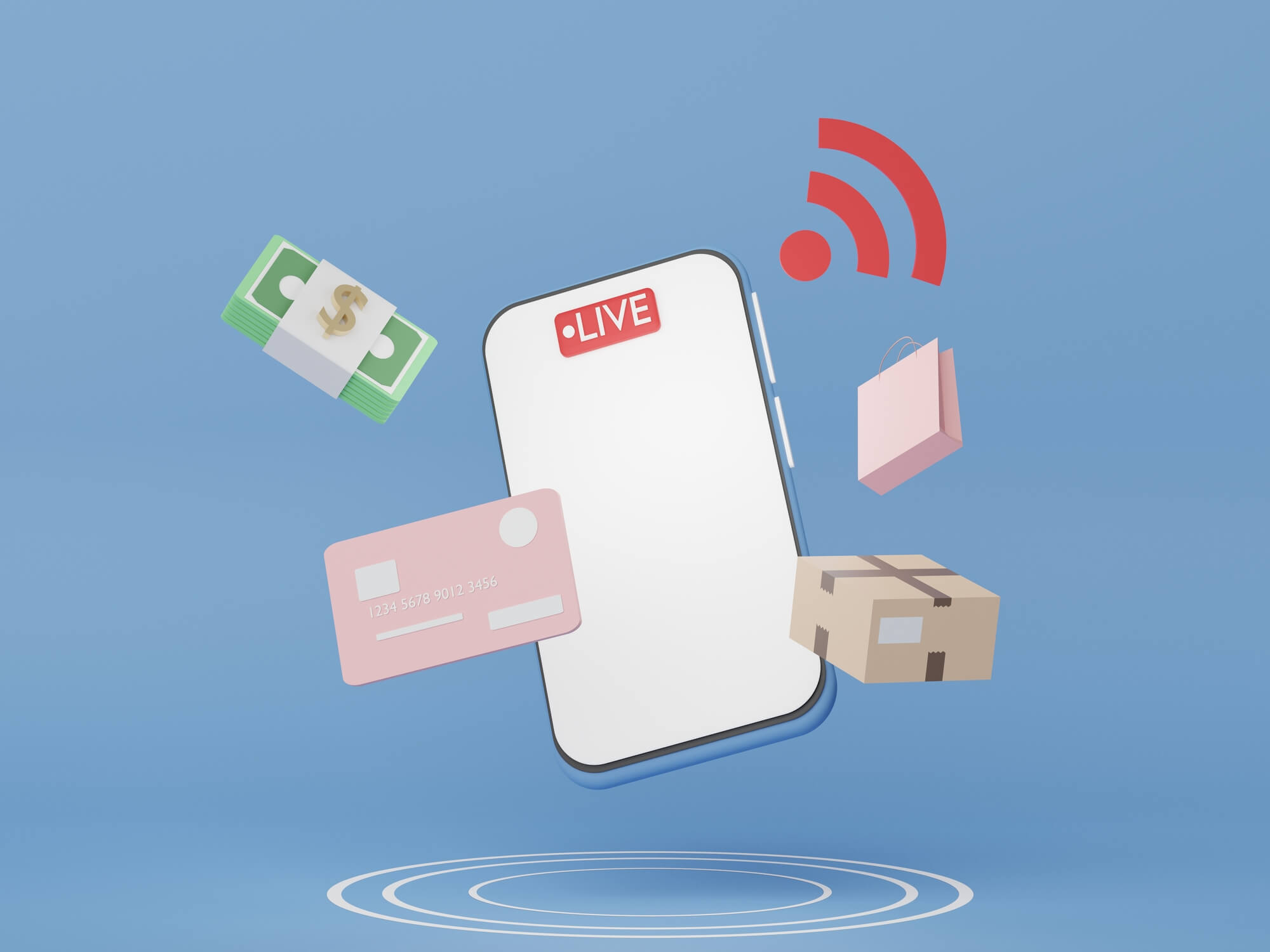 Different social media platform for live selling.