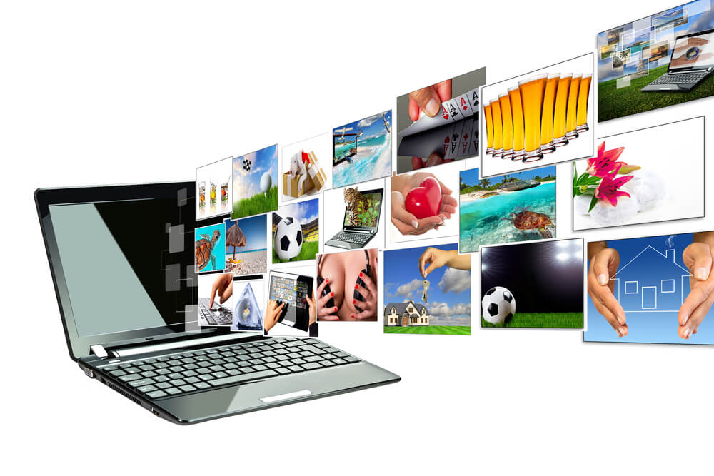 Multimedia streaming from laptop screen.