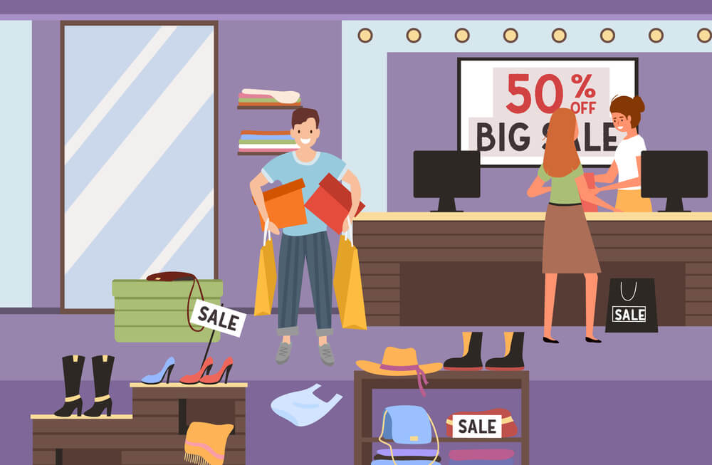 Store having a huge clearance promo for January.