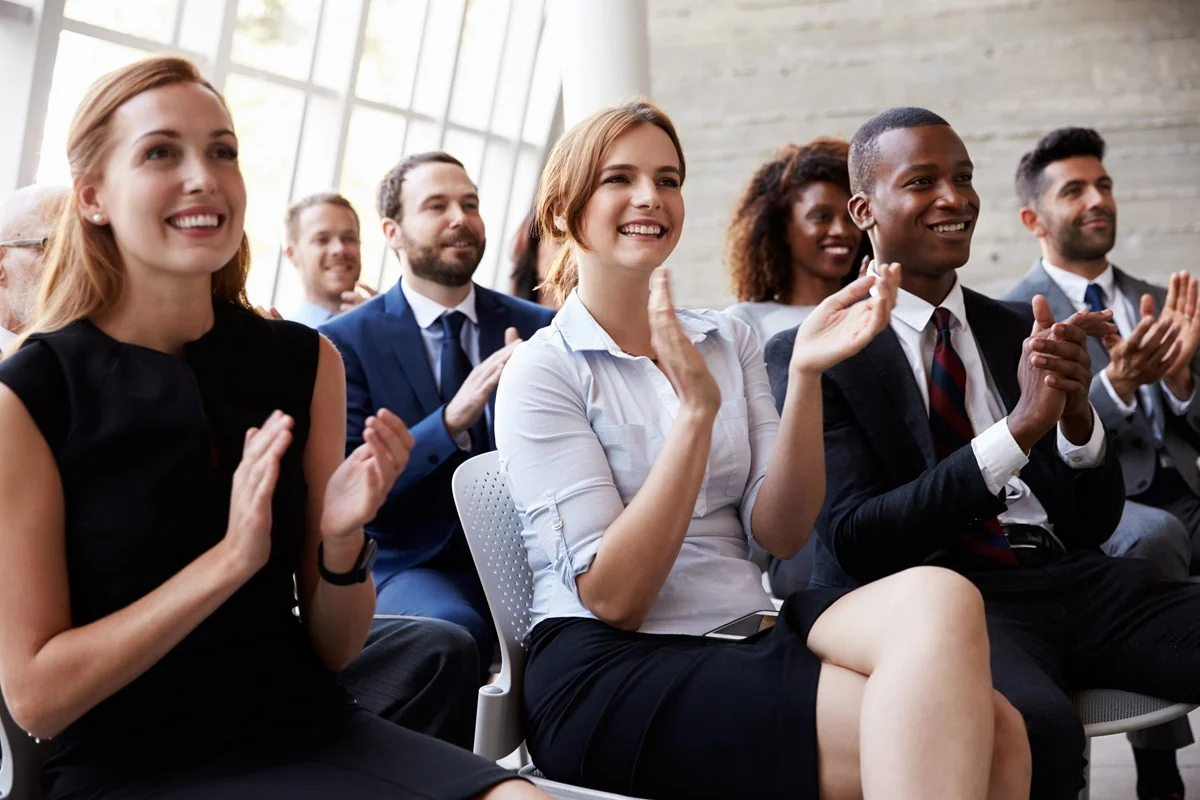 a picture of a captivated audience