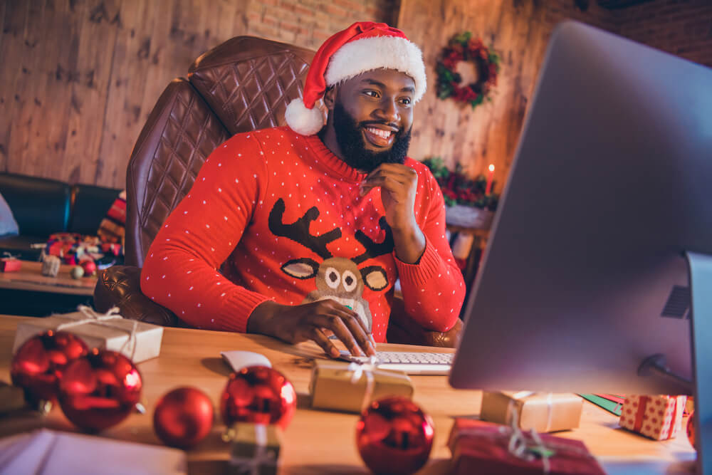 Landscaper sending out holiday emails with promos.