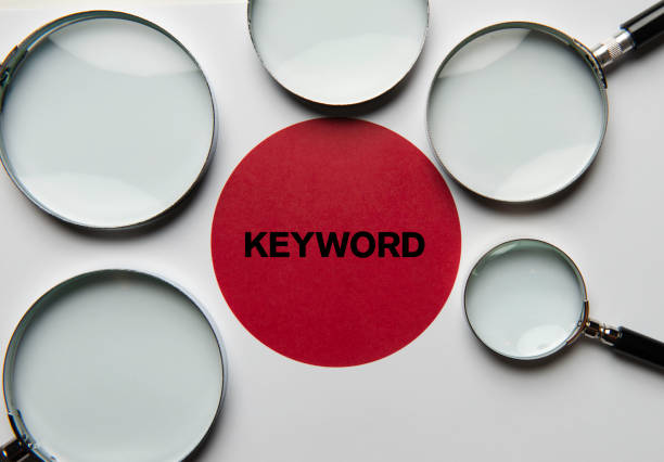 keyword surrounded by magnifying glasses