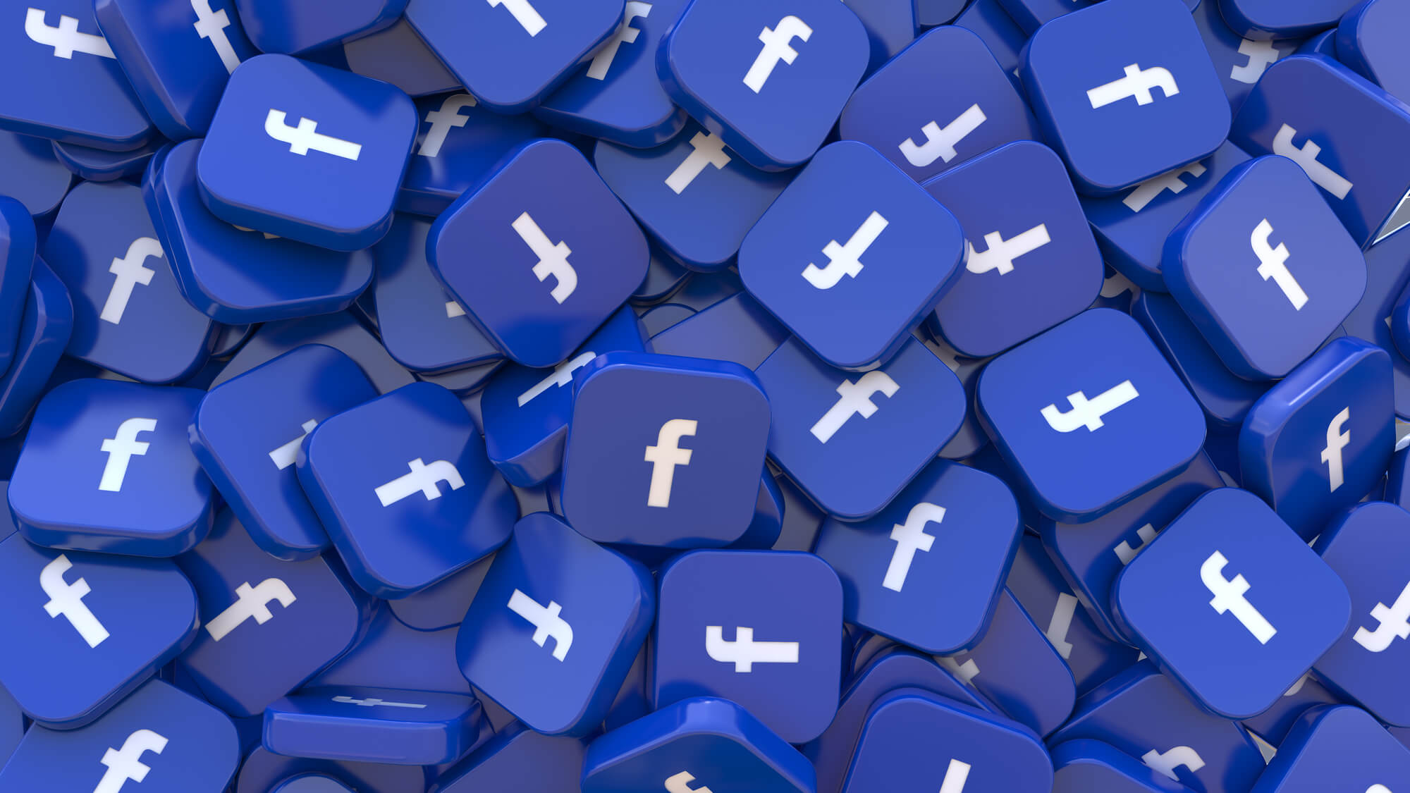 small blocks with facebook logos