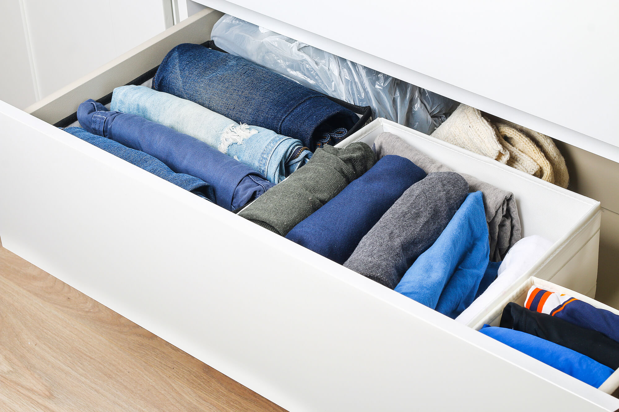 an organized drawer