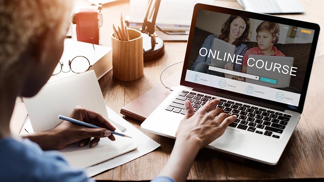 enrolling in an online course