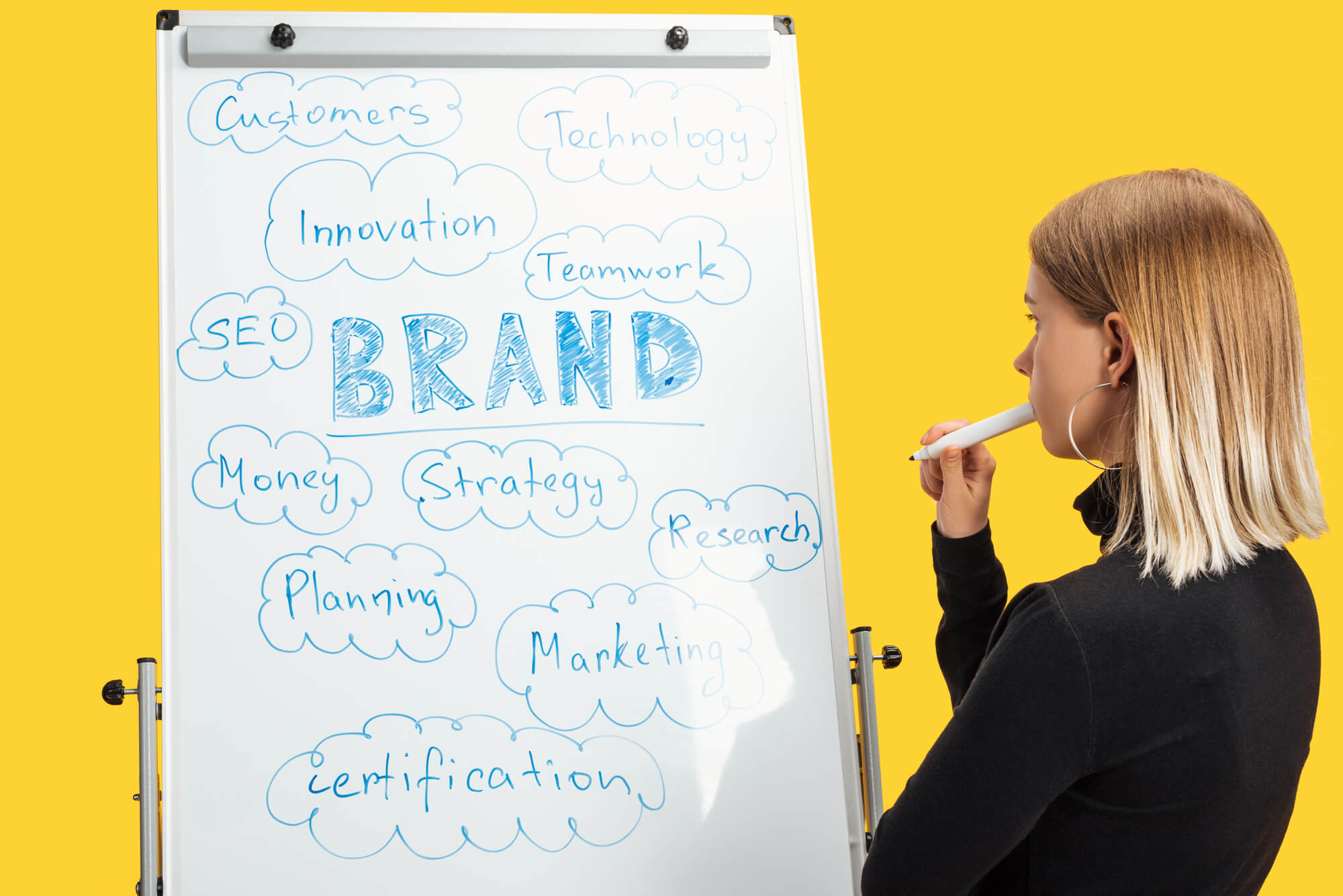 brand manager thinking of a strategy