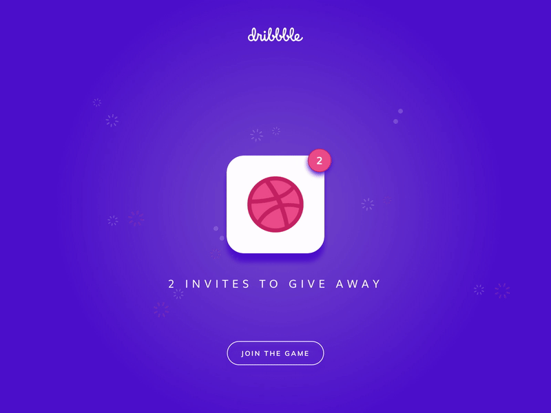 dribble animated notification.