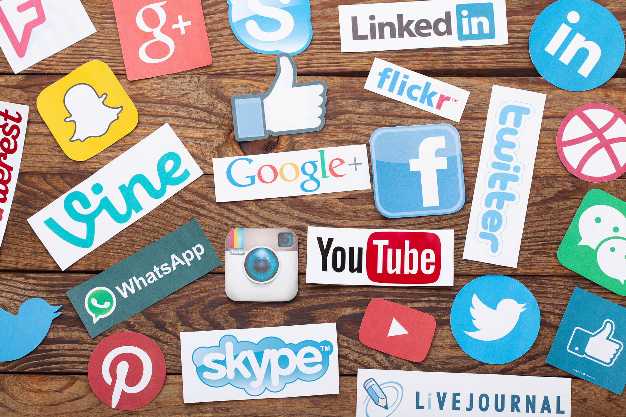 popular social media icons