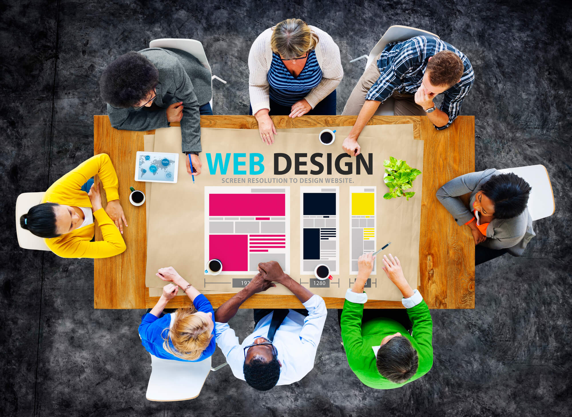west palm beach web design team having a meeting