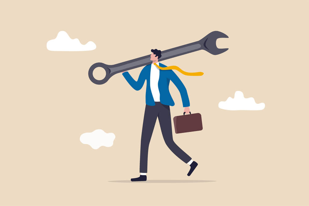 miami seo company specialist on his way to solve a problem