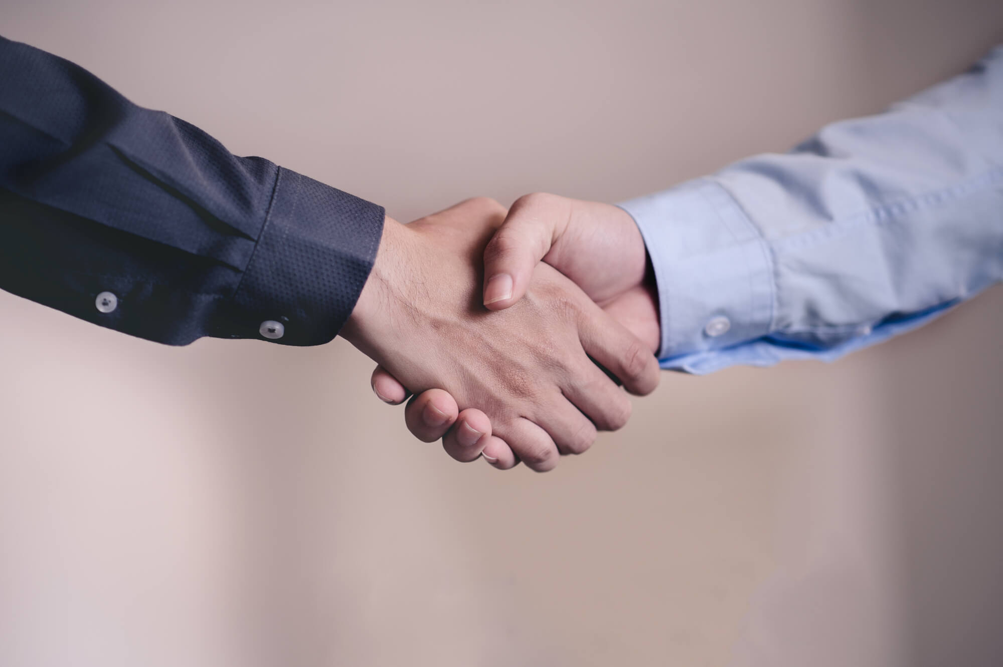 professionals shaking hands