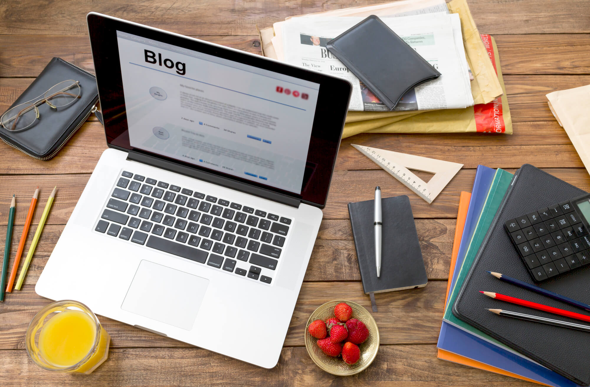standard blog page