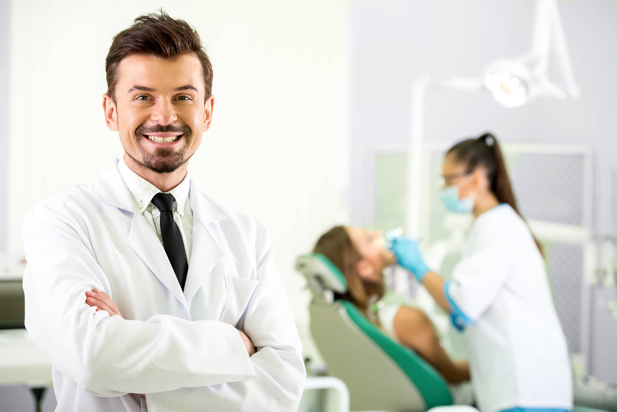 smiling dentist 
