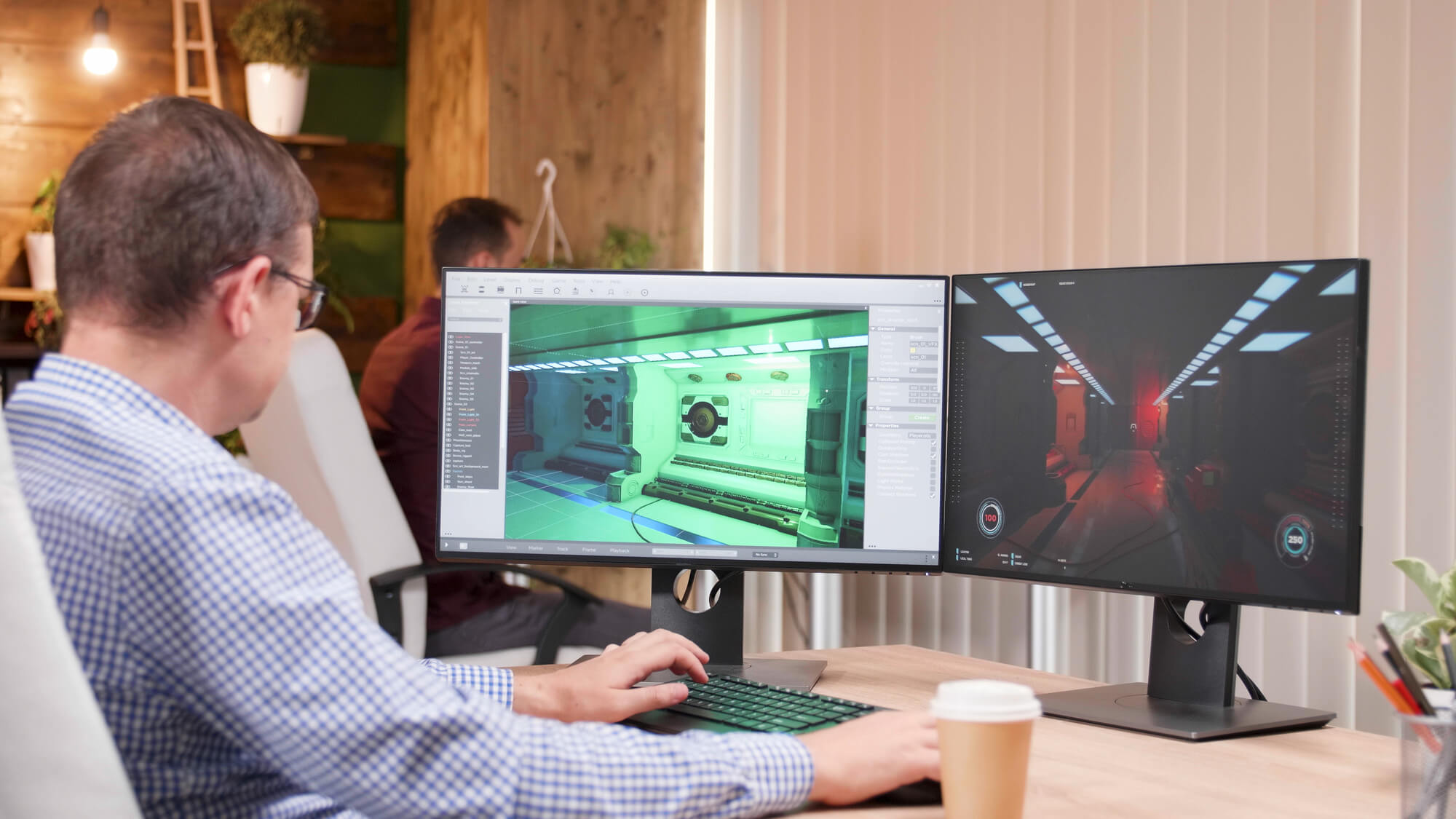 An IT expert creating virtual experiences