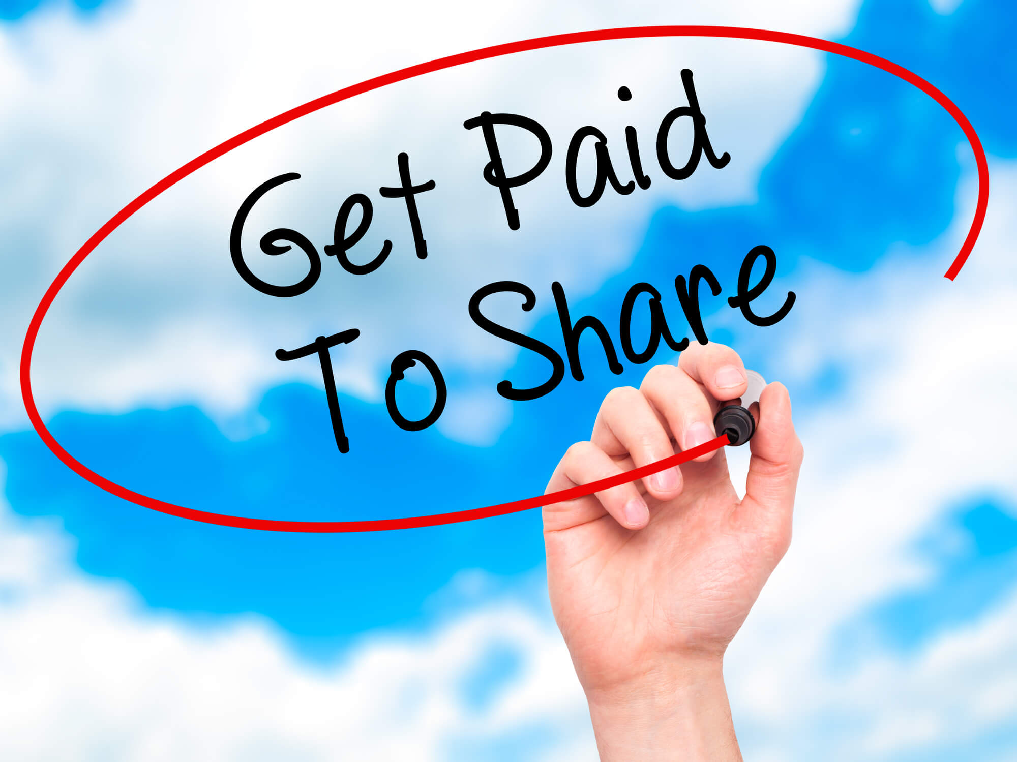 "get paid to share"