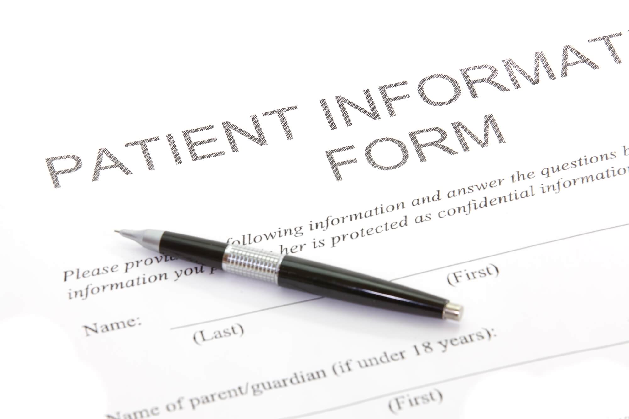 dental patient information form dental ppc