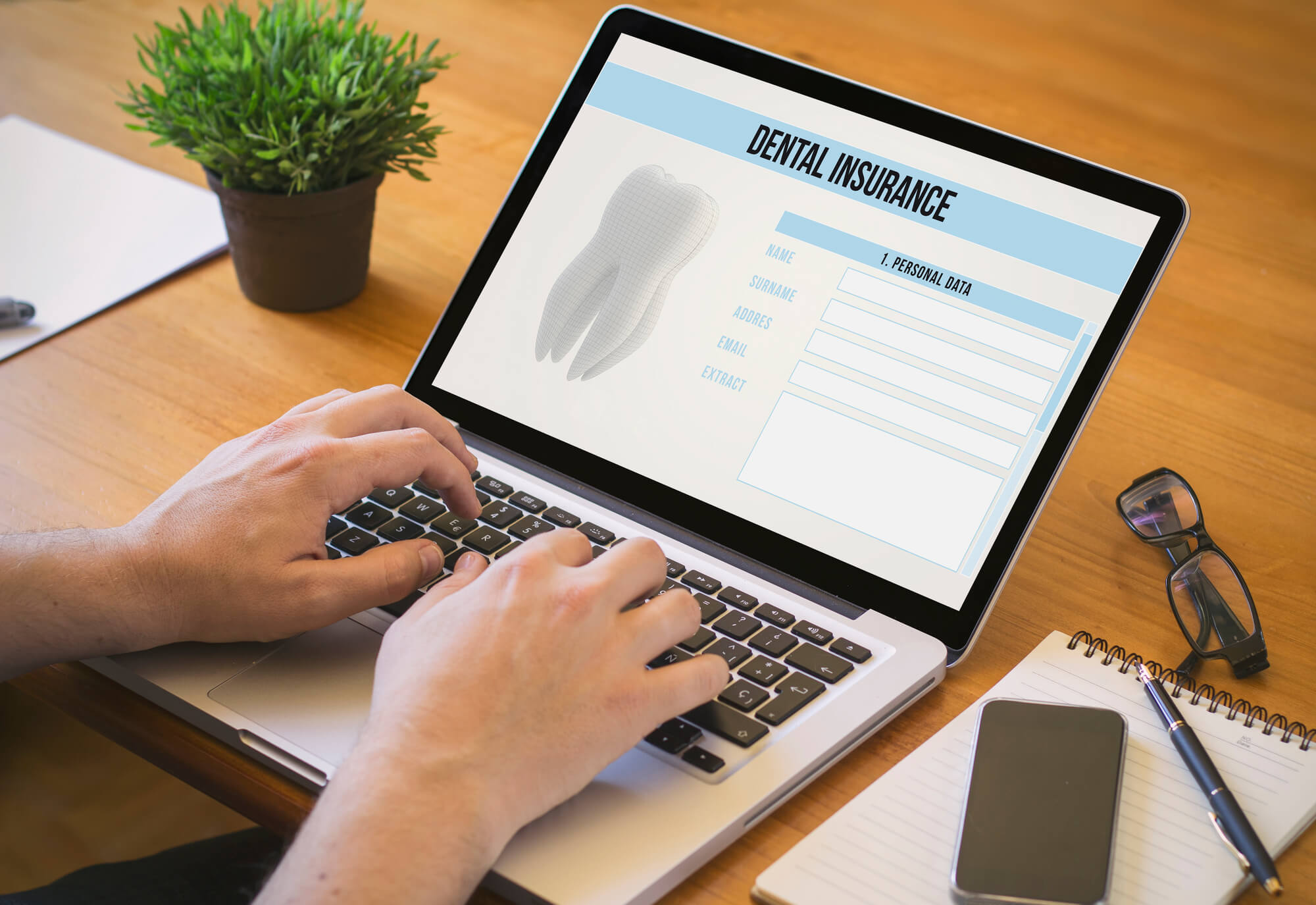 dental software insurance on computer