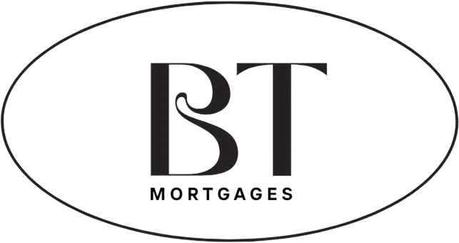 BT Mortgages logo with letters BT inside an oval shape.