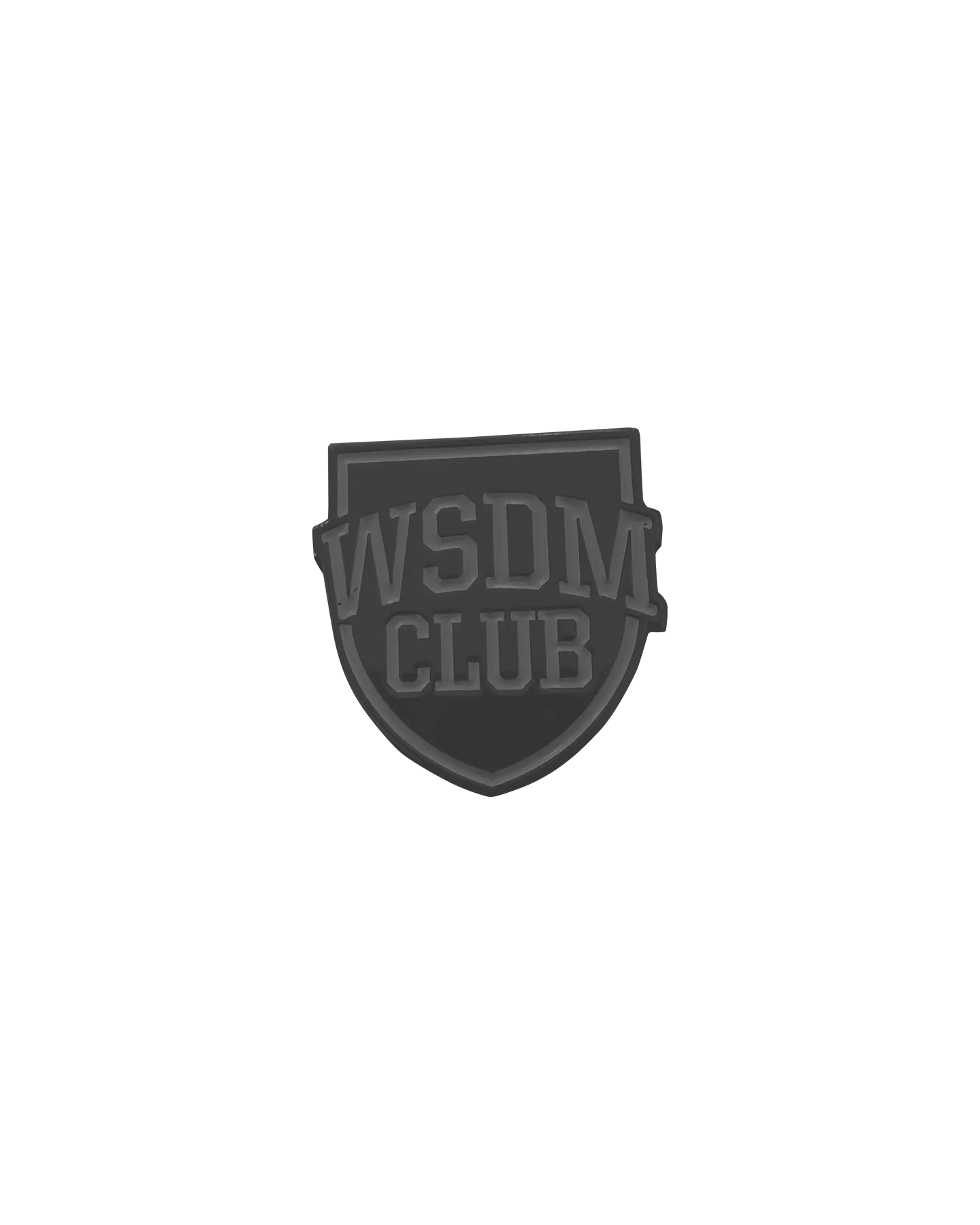 Shield-shaped badge with bold letters WSDM CLUB in the center.