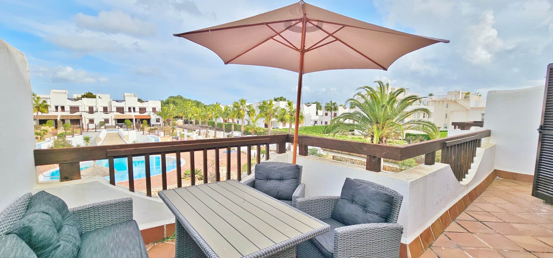 image of a landscaped pool area