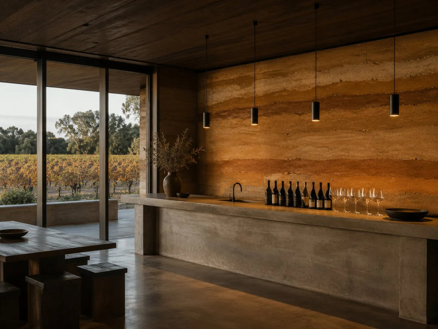 Winery tasting bar