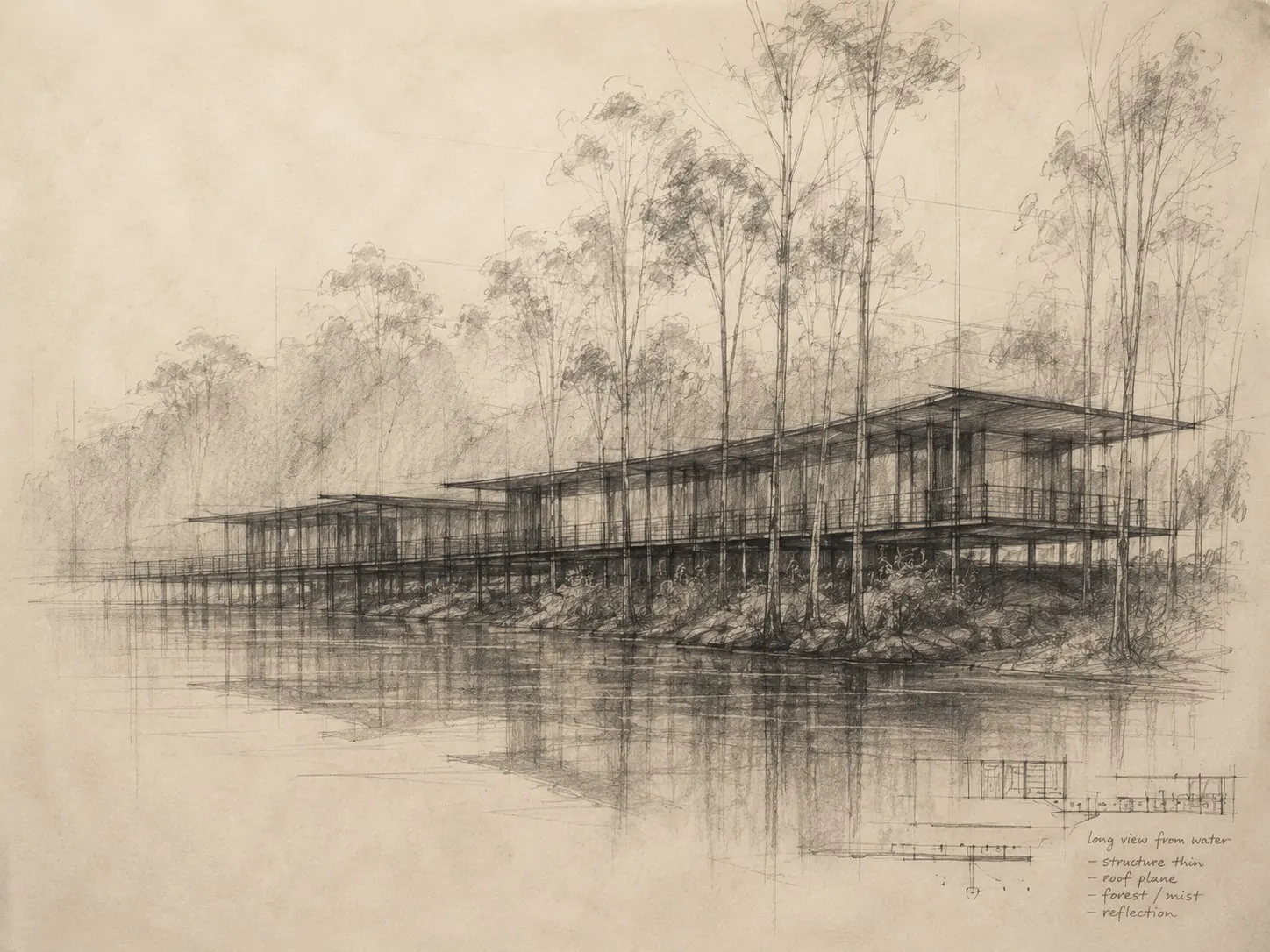 River house original sketch 