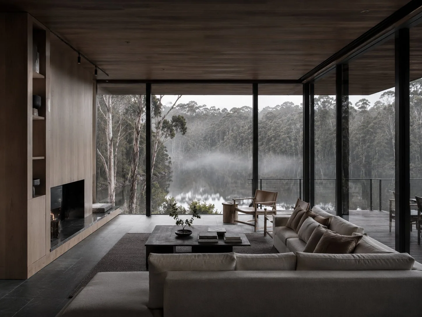 Modern living room setting