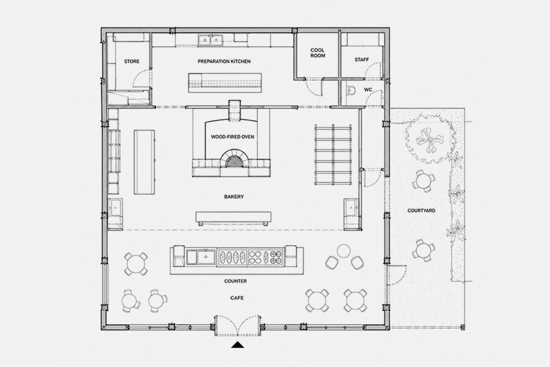 Bakery build floor plan