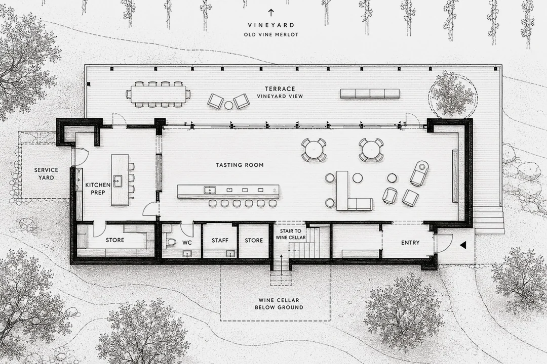 Swan Valley winery floor plan