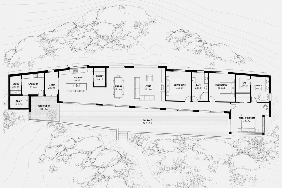 Ridge house floor plan