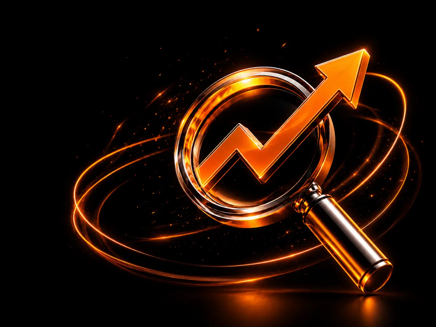 SEO and web growth concept with search icon