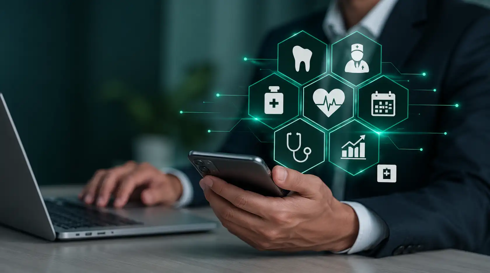 Healthcare professionals discussing a digital marketing strategy laval canada