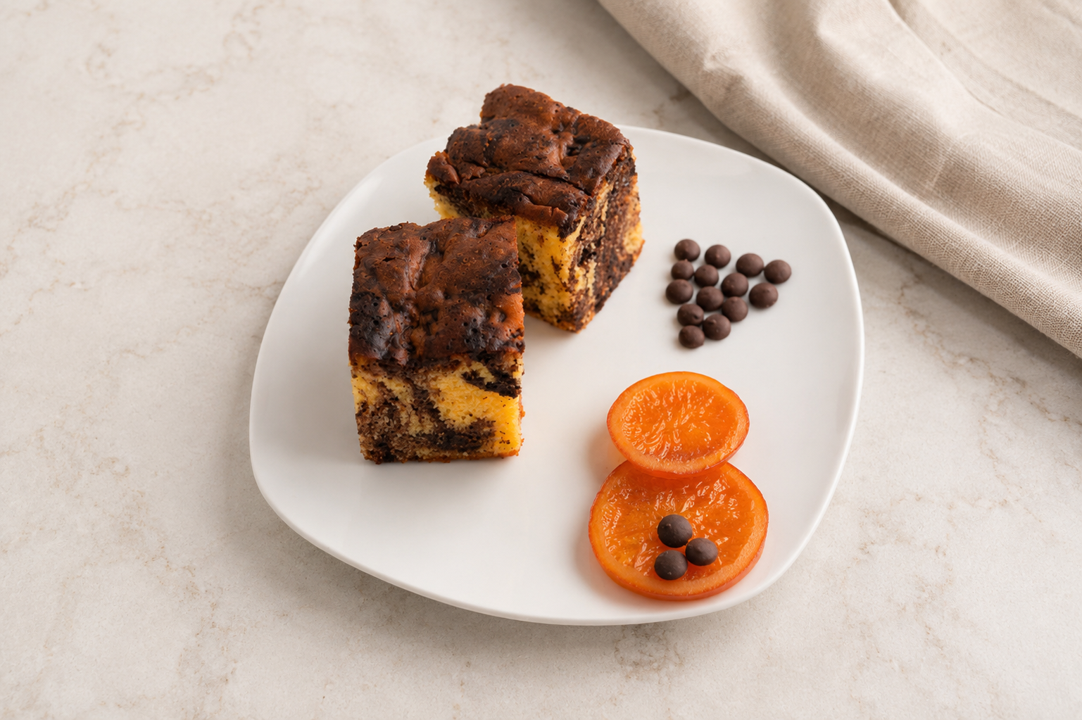 Bizcocho Naranja y Chocolate