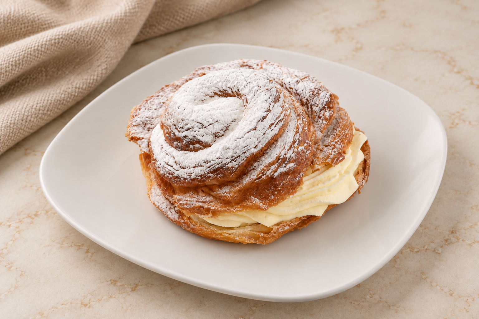 Ensaimada de Nata