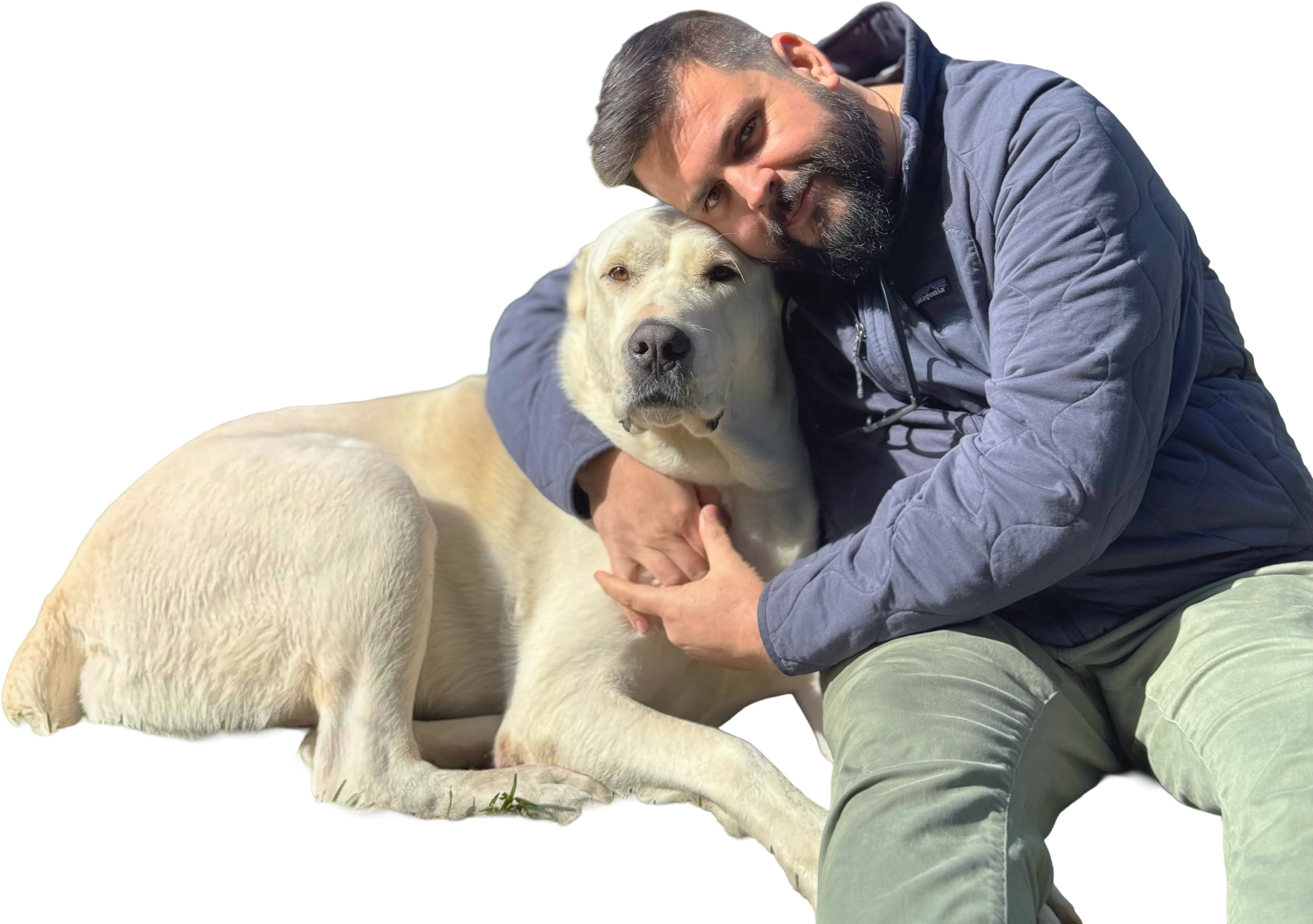 Large Marge snuggling with her dad
