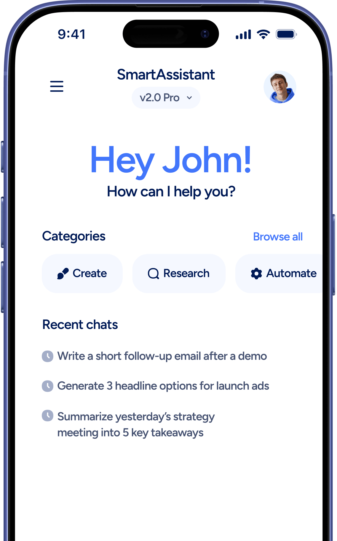 Hero V2 Main Image - SmartAssistant - Webflow Templates | BRIX Templates