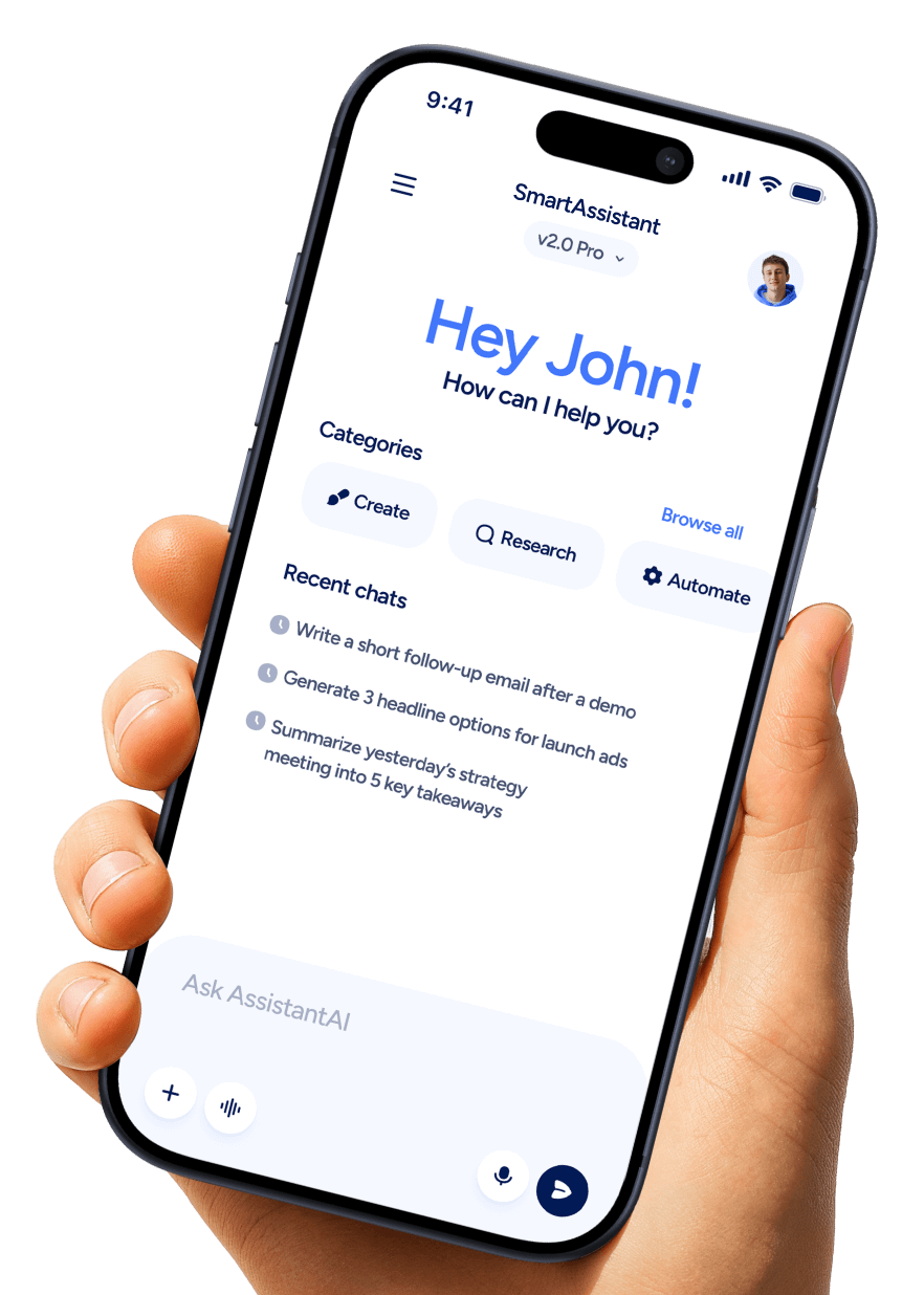 Hero V3 Main Image - SmartAssistant - Webflow Templates | BRIX Templates