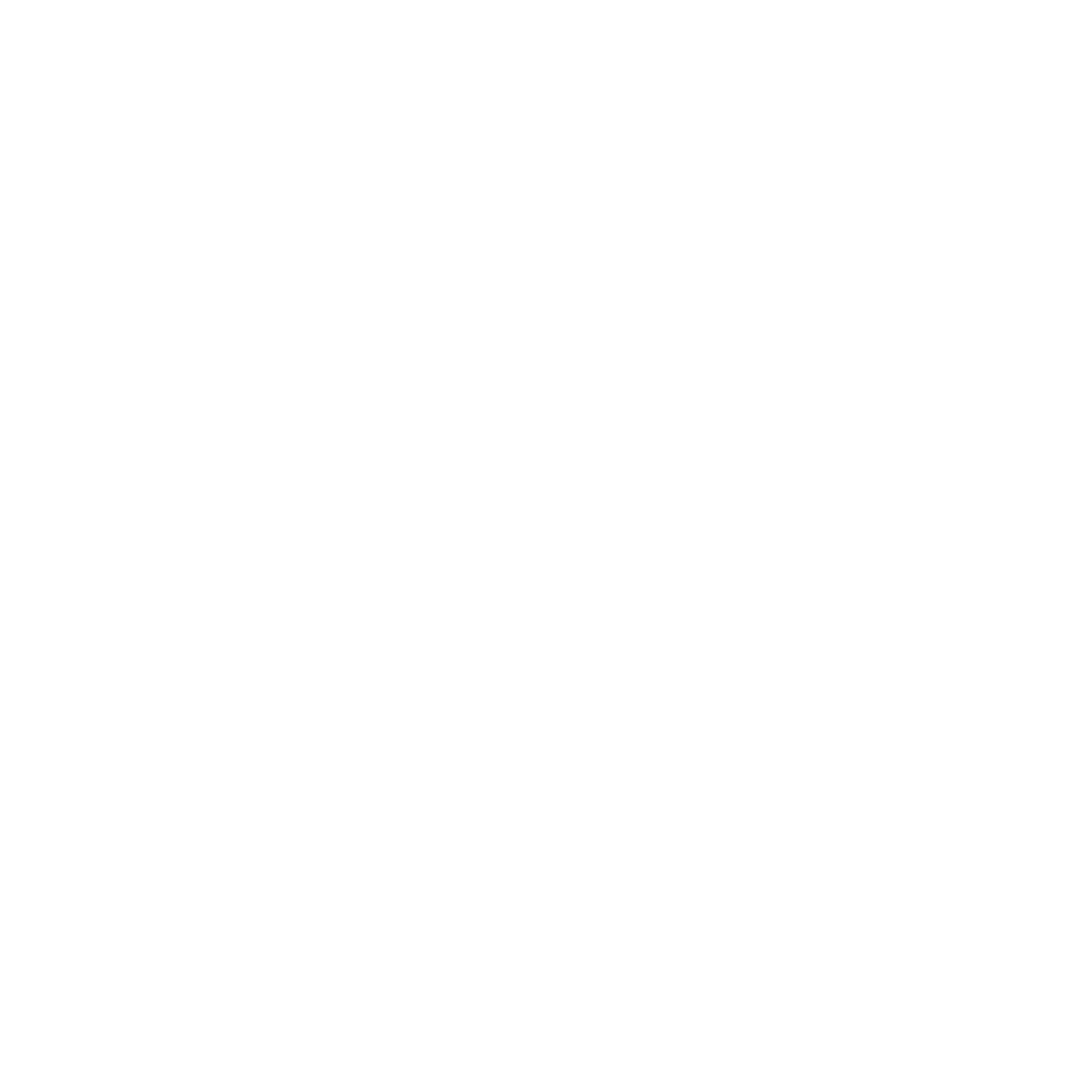 Minimalist white house icon with rounded edges on a black background.
