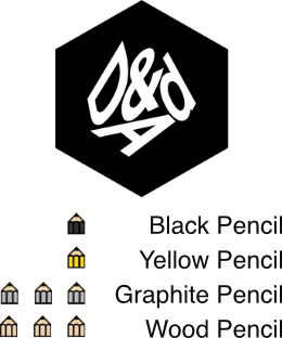D&AD awards graphic with Black, Yellow, Graphite and Wood Pencil honours.