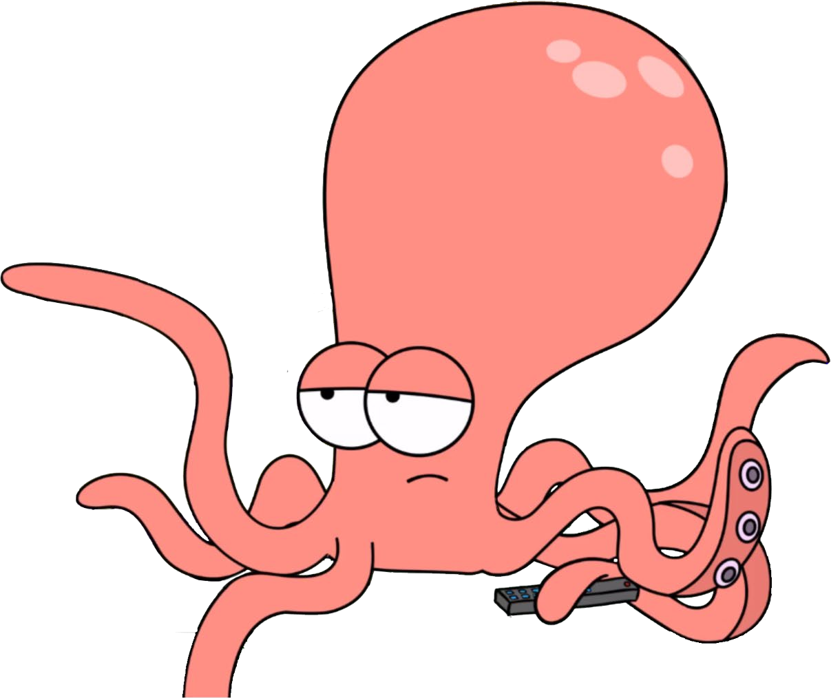 Solomon, Cassandra's cynical Pacific octopus flatmate.