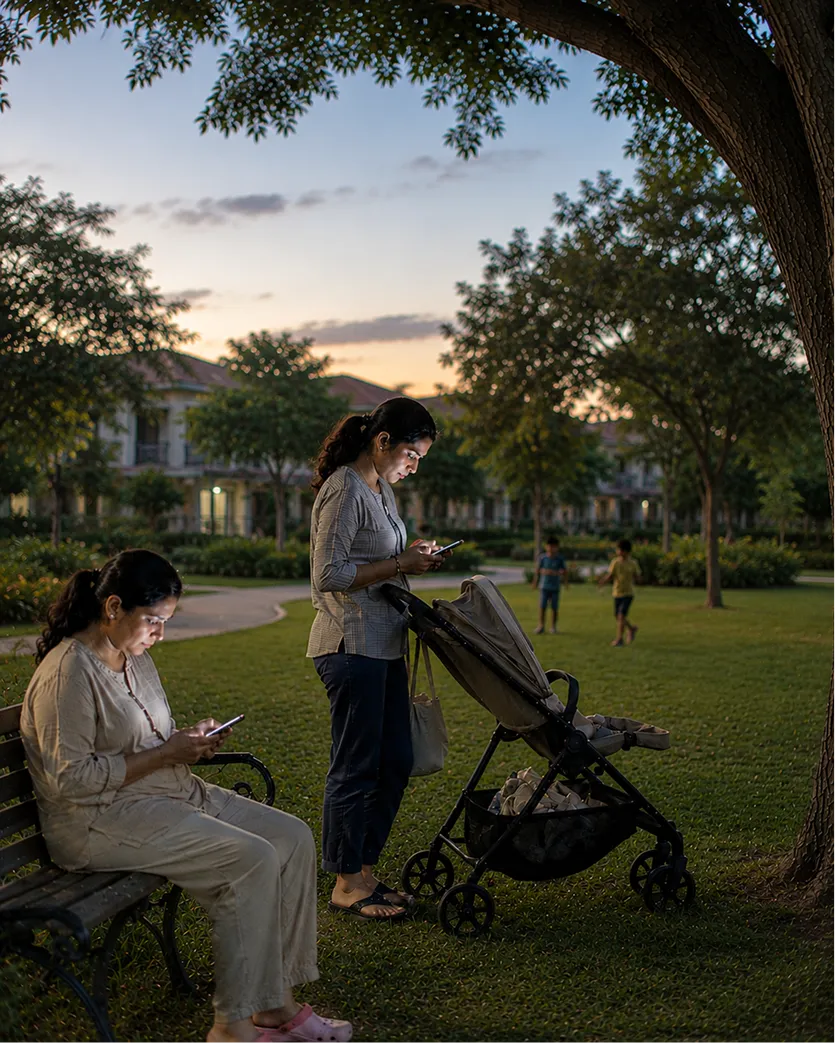 Family building trust in a caregiving network