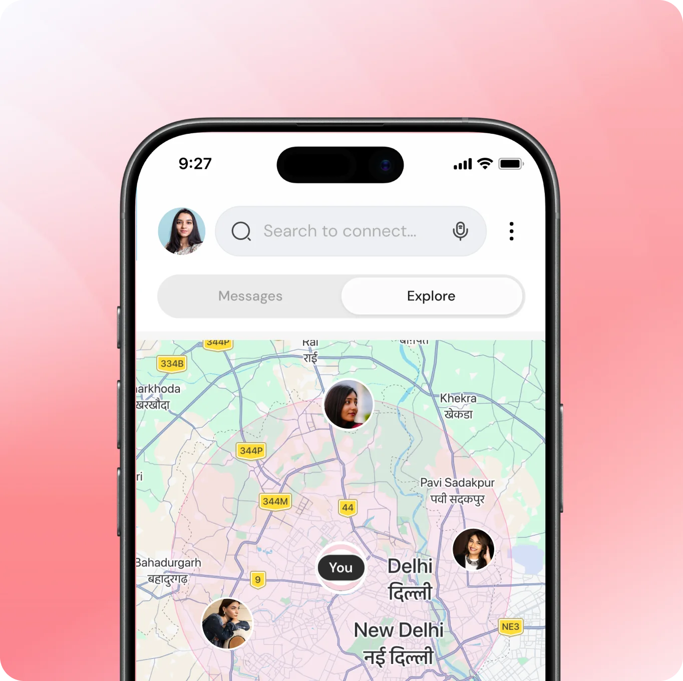 Ville app showing a guided breathing exercise