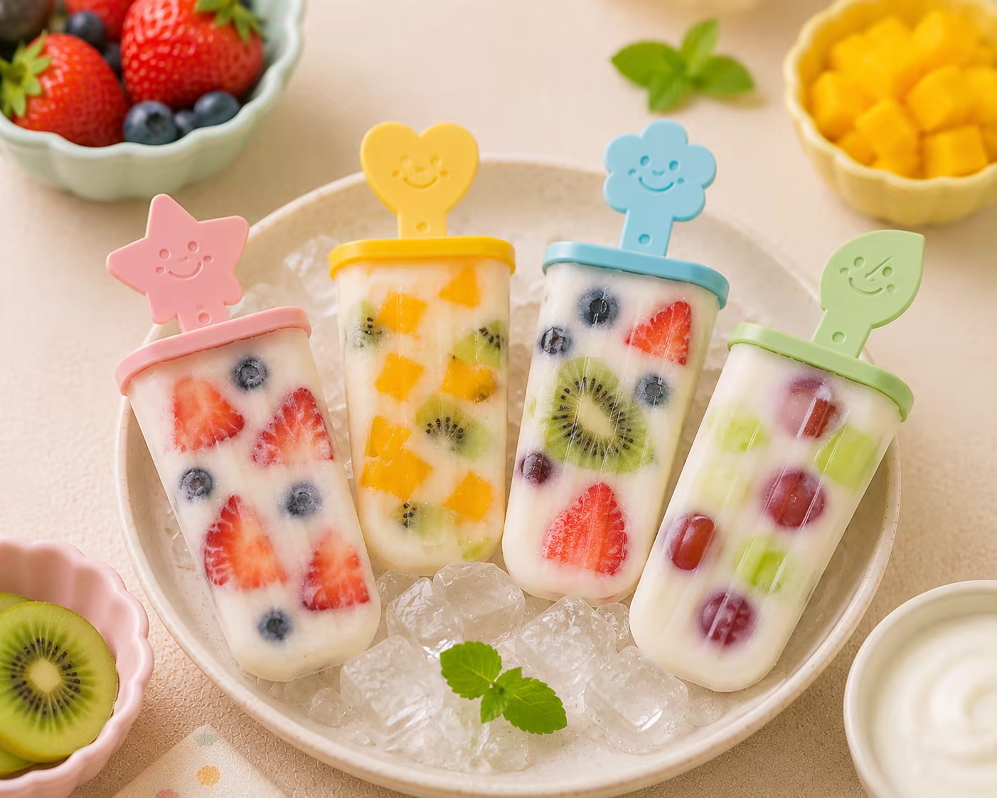 Fruit Yogurt Popsicles